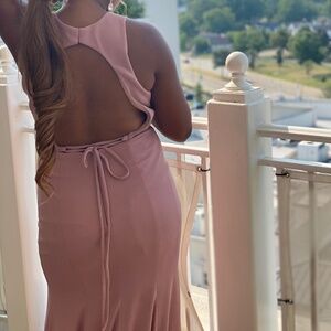 Azazie Stephanie Dress Color: Dusty Rose       Size A6